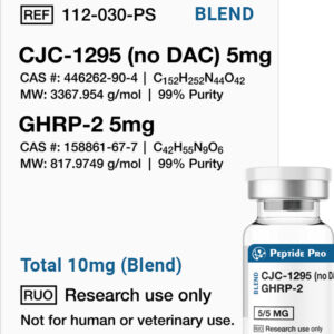 CJC-1295 (No DAC) 5mg + GHRP-2 5mg Blend Research Peptide