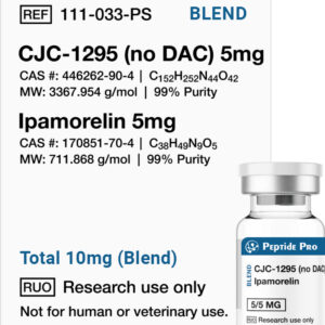 CJC-1295 (No DAC) 5mg + Ipamorelin 5mg Blend Research Peptide