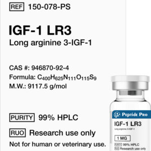 IGF-1 LR3 (Long Arginine 3-IGF-1) 1mg Research Peptide