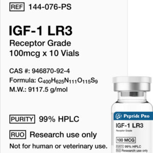 IGF-1 LR3 Receptor Grade 100mcg × 10 Vials Research Peptide
