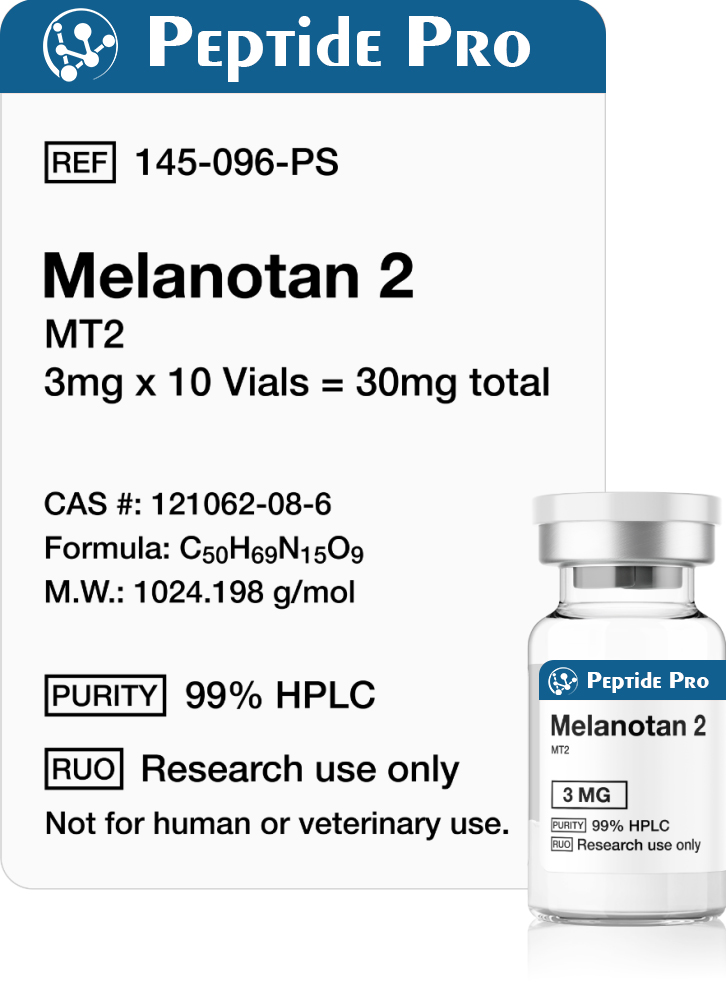 Melanotan 2 (MT2) 3mg x 10 Vials Research Peptide