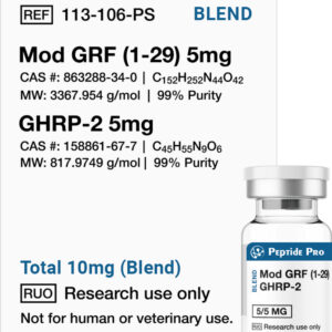 Mod GRF (1-29) 5mg + GHRP-2 5mg Research Blend