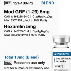 Mod GRF (1-29) 5mg + Hexarelin 5mg Blend (Total 10mg)