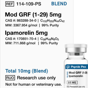 Mod GRF (1-29) 5mg + Ipamorelin 5mg Blend (Total 10mg)