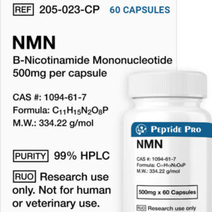 NMN (β-Nicotinamide Mononucleotide) 500mg Capsules – 60 Capsules