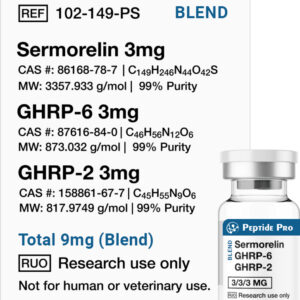 Sermorelin 3mg + GHRP-6 3mg + GHRP-2 3mg Blend