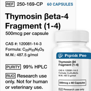 Thymosin β4 Fragment (1-4) 500mcg Capsules – 60 Capsules